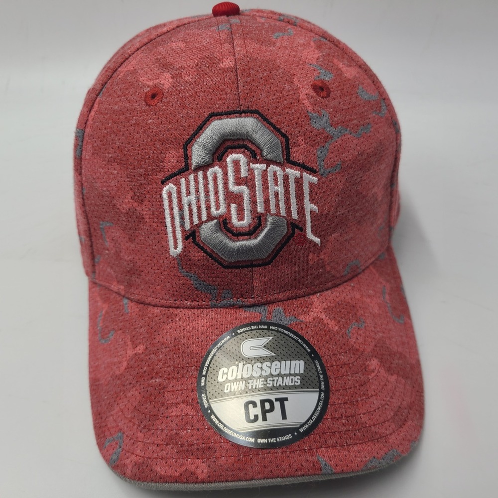 Ohio State Buckeyes Hat Snapback Colosseum Red Gray Camo NCAA University OSU Men